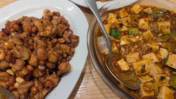 Dan Gui Sichuan Cuisine signature dishes Sichuan Style Spicy Boiled Fish, Cumin Lamb, Green Onion Pancake, Dan Dan Noodles